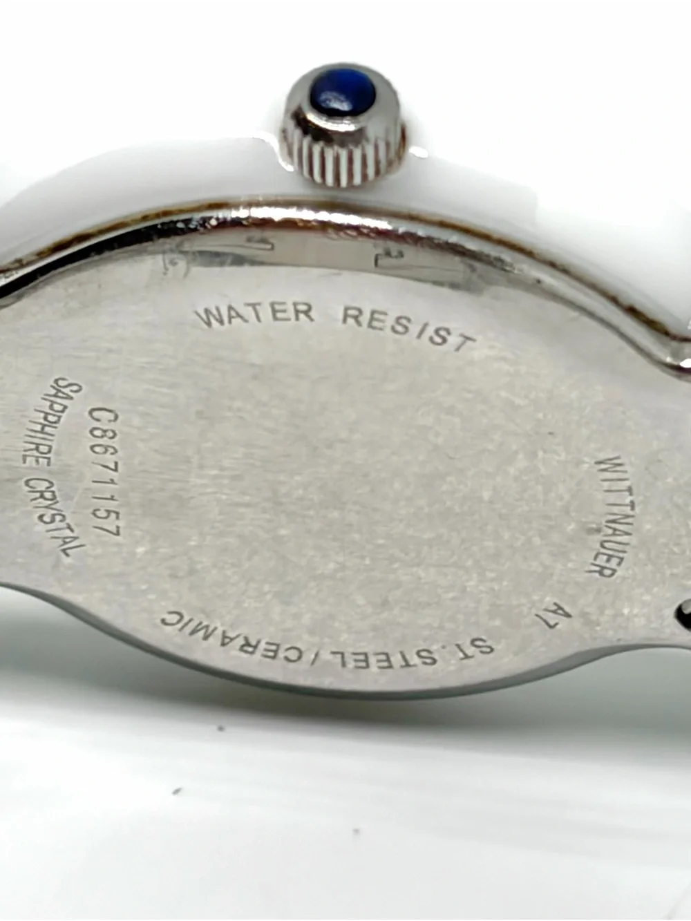Wittnauer White Ceramic Diamond Luxury Watch Women’s Swiss Sapphire Crystal